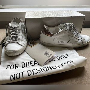 Authentic Golden Goose superstars size 38